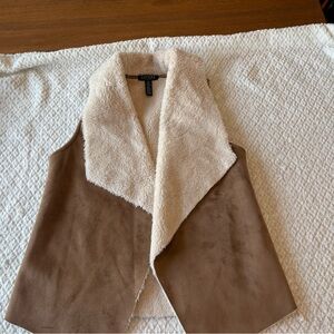 Lauren Ralph Lauren Tan and Cream Teddy Jacket